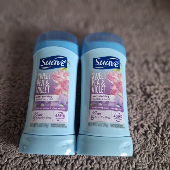 2‎ Pack Suave Invisible Sweet Pea & Violet Antiperspirant Deodorant 2.6oz - Picture 1 of 3